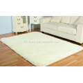 Tapis de bain 100% polyester avec fourrure soyeuse